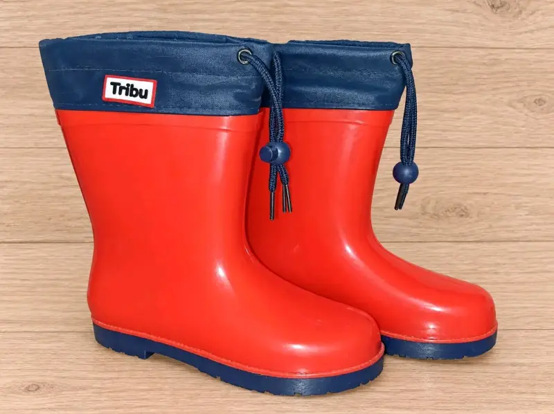 Botas de lluvia rojas para niños Tribu - 2