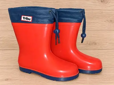 Botas de lluvia rojas para niños Tribu - miniatura 2