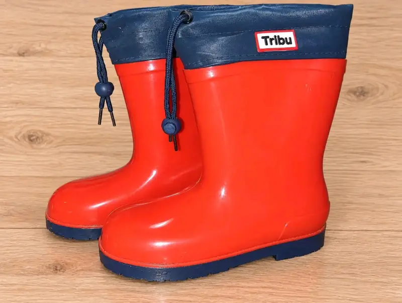 Botas de lluvia rojas para niños Tribu - 3