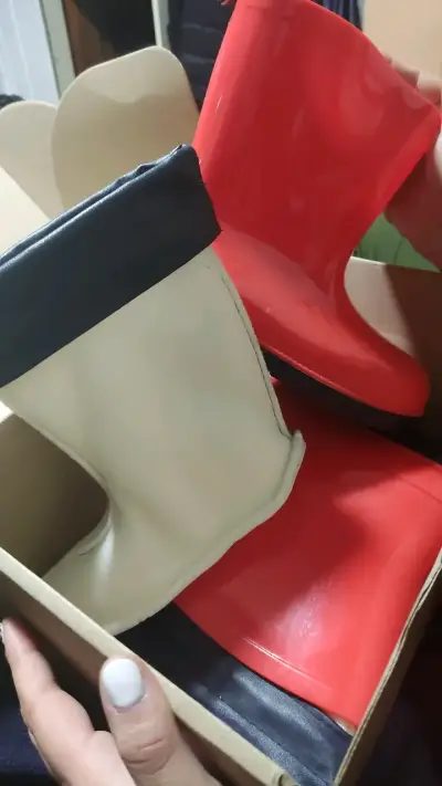 Botas de lluvia rojas para niños Tribu - miniatura 6