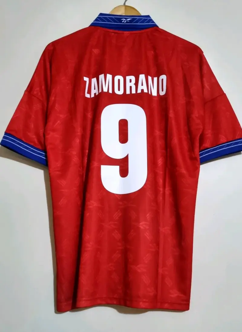 Camiseta Roja Reebok Chile Mundial 98 Zamorano - 2