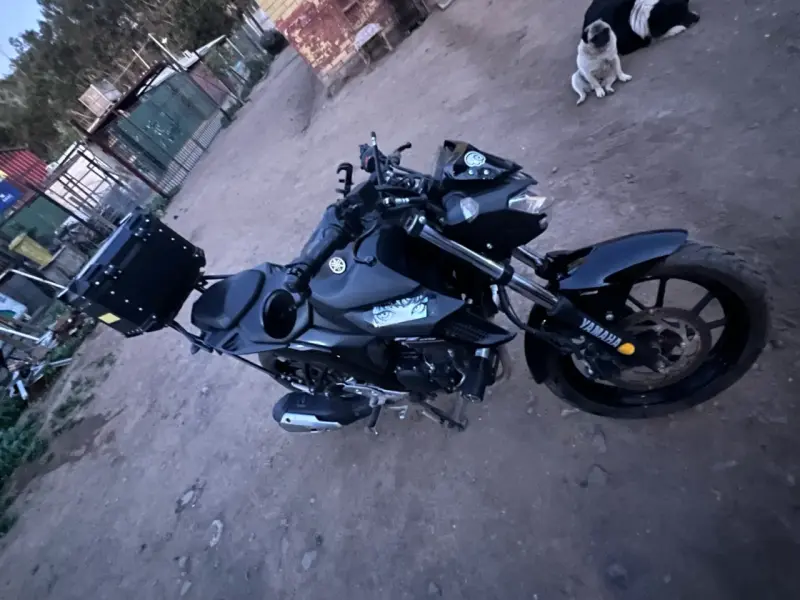 Moto Yamaha FZ25 con topcase 45lts y bolsos. - 2