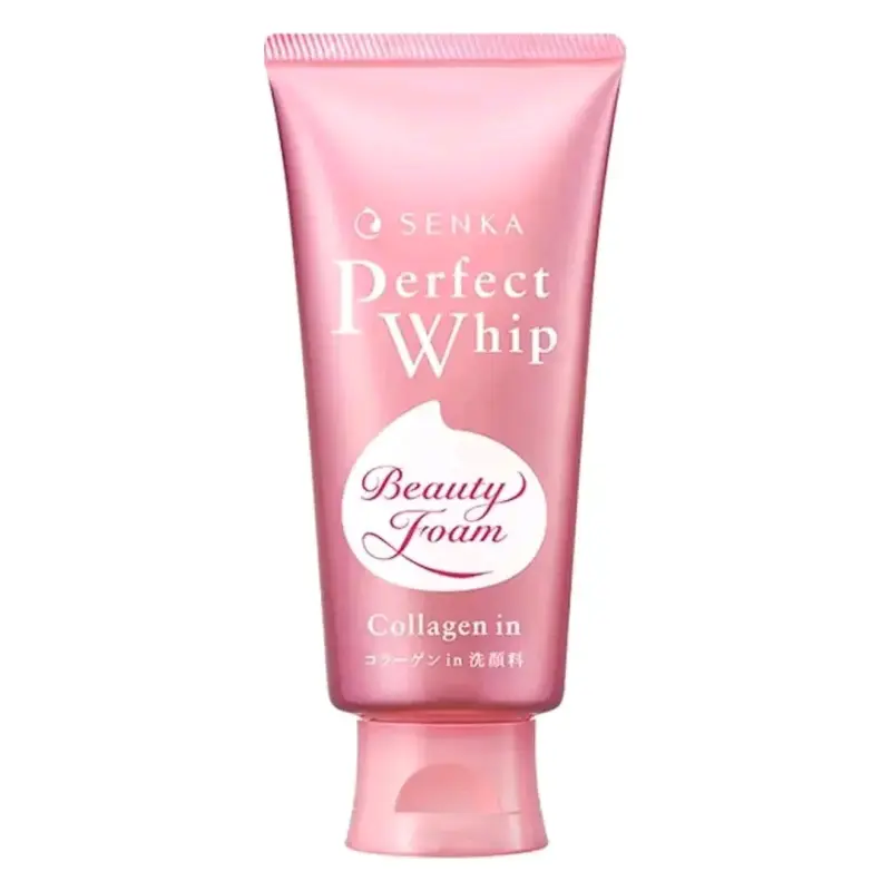 Espuma de Limpieza Facial Senka Perfect Whip con Colágeno - 1