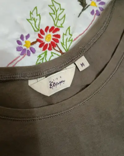 Polera sin mangas color marrón Etam talla M - miniatura 3