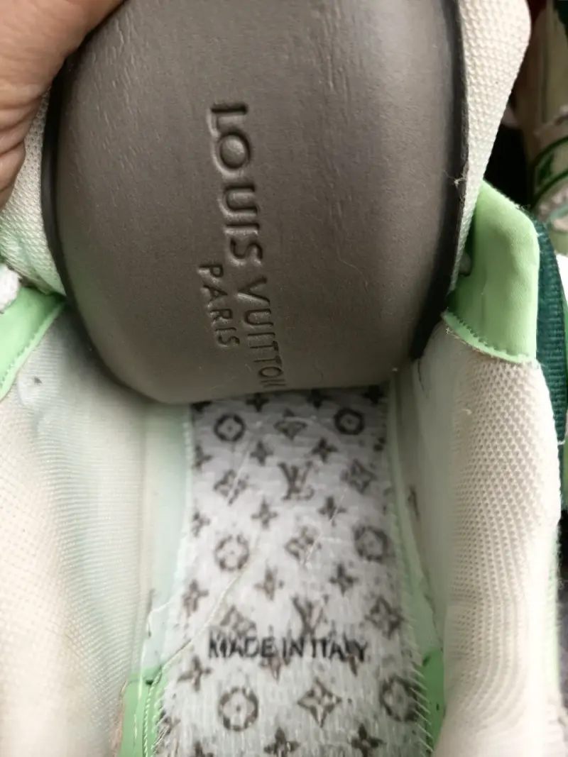 Zapatillas deportivas Louis Vuitton verde y blanco - 5