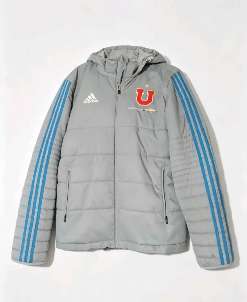 Chaqueta Adidas Universidad de Chile gris con capucha