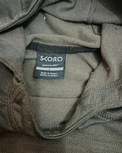 Polerón con capucha verde oscuro Skora - miniatura 3