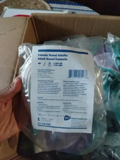Cánula Nasal Adulto Sin Látex - miniatura 1