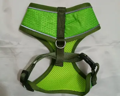 Arnés para perro verde con diseño reflectante S - miniatura 2