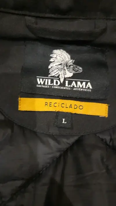 Chaqueta acolchada negra Wild Lama reciclada - miniatura 3