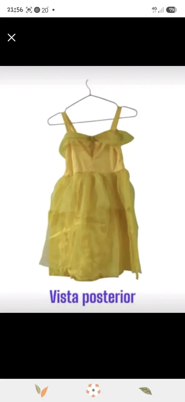 Disfraz de princesa Bella talla 4 - 2