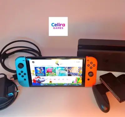 Nintendo Switch oled desbloqueada 128gb - miniatura 1