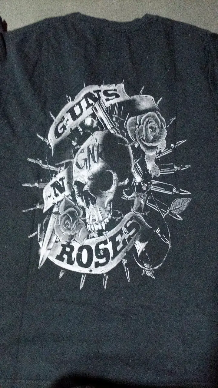 Polera Guns N' Roses negra de algodón - 4