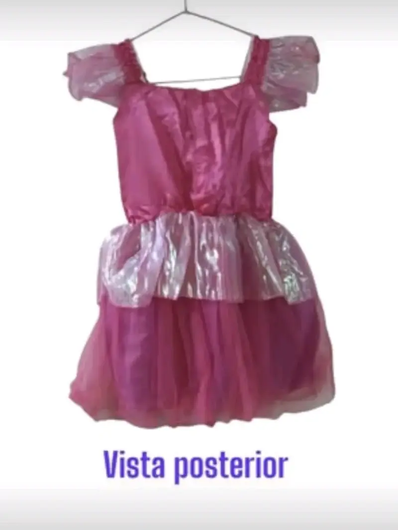Vestido de princesa rosa talla 6 - 2