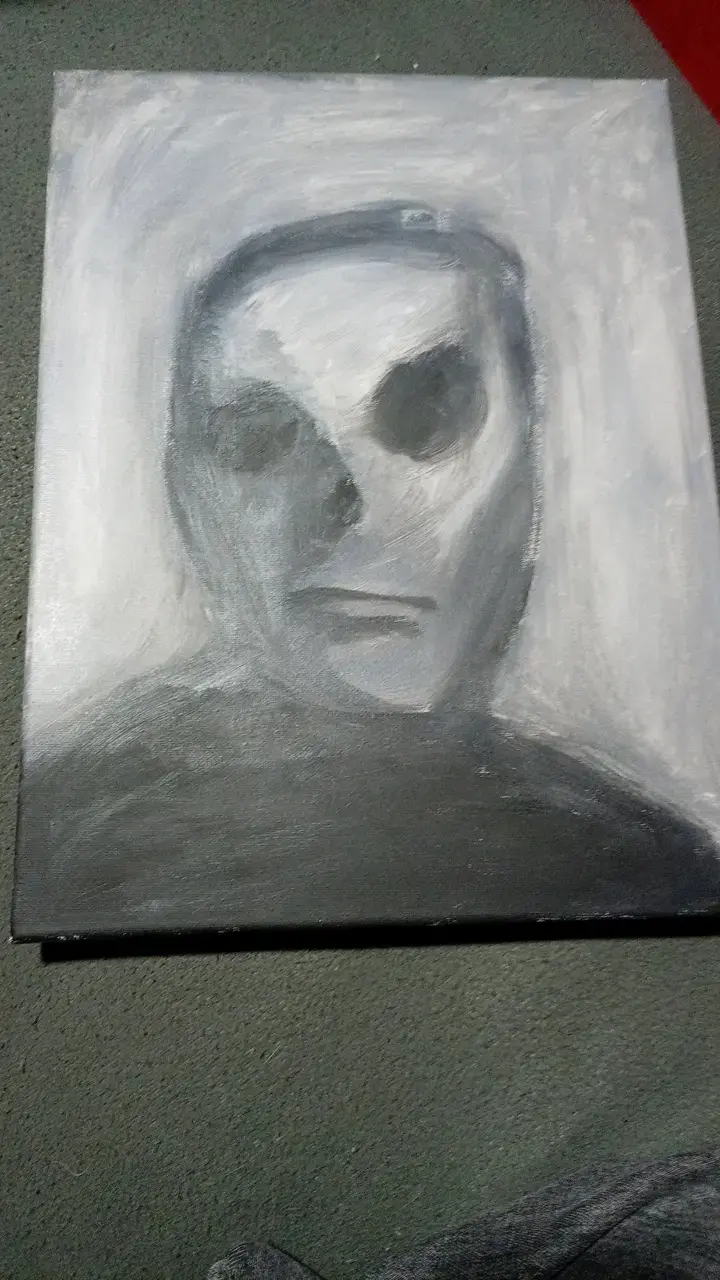Pintura en tonos grises