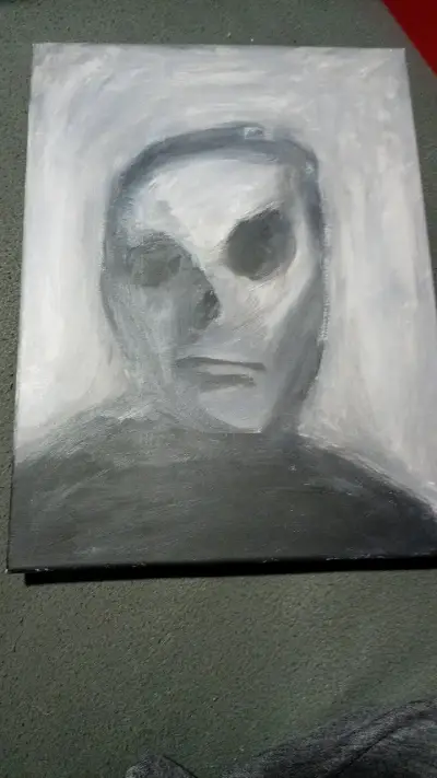 Pintura en tonos grises - miniatura 1