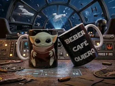 Tazas de cerámica con diseños florales y de animales - miniatura 6