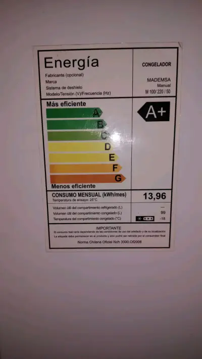 Congelador vertical Mademsa en buen estado - miniatura 5