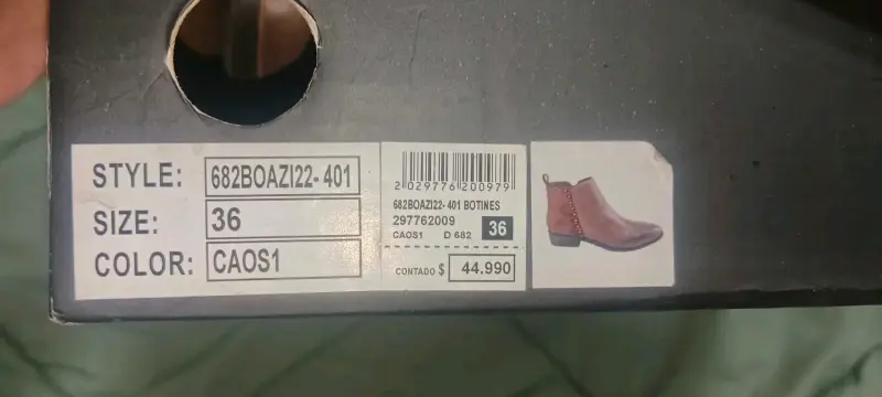 Botines de cuero café talla 36 nuevo en caja - 2