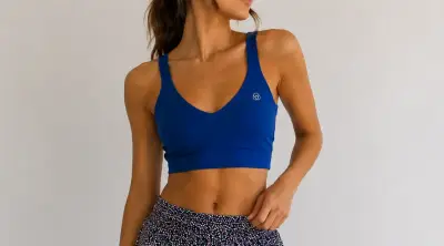 Top deportivo azul marca BSoul - miniatura 1