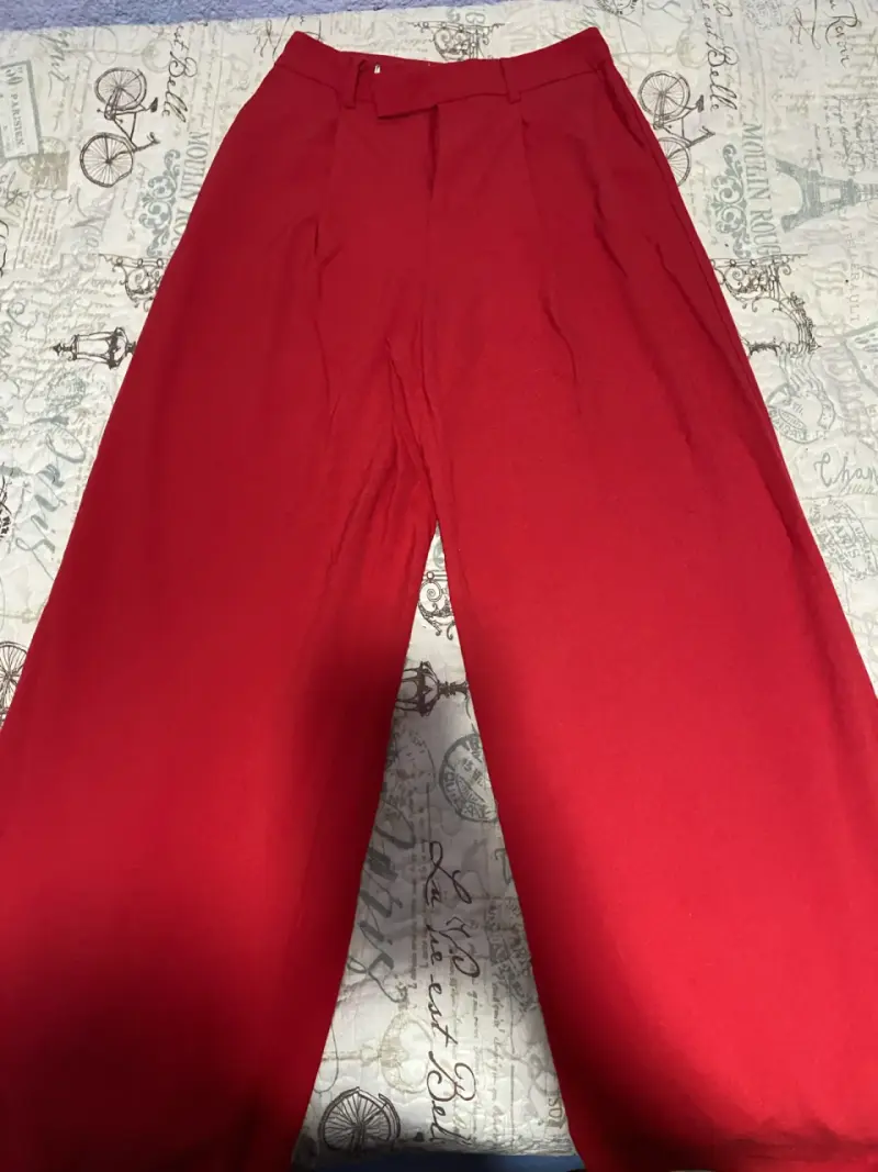 Pantalones rojos de vestir Alaniz talla 36 - 2