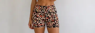 Shorts deportivos estampado leopardo B Soul - miniatura 1