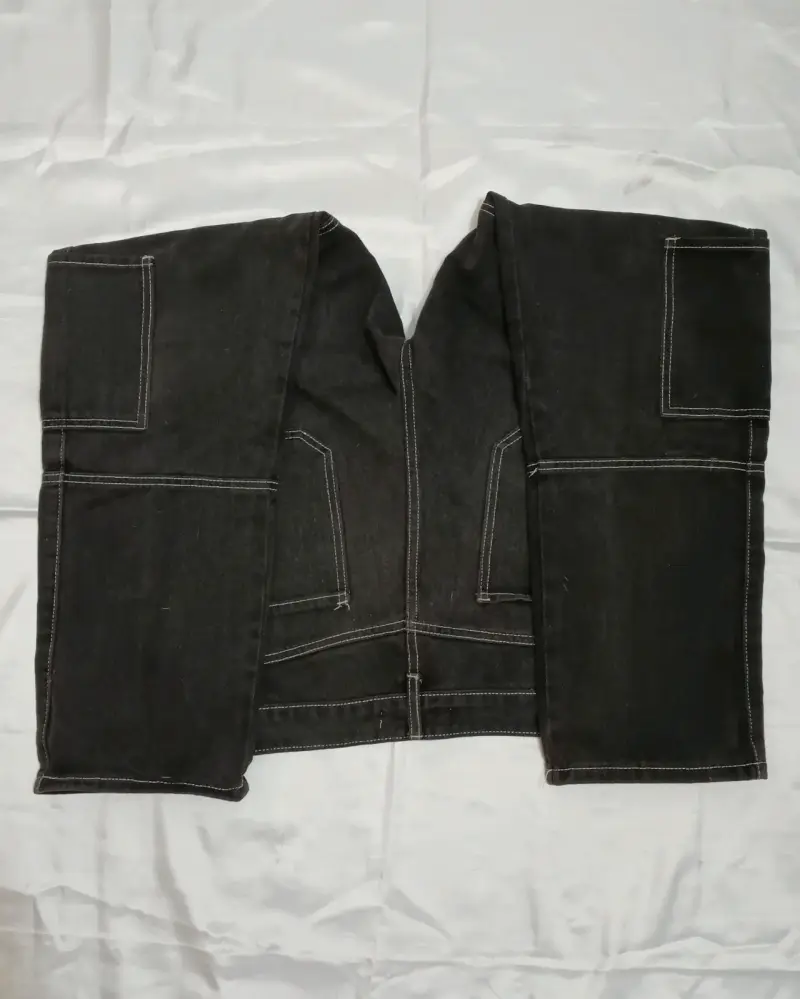 Pantalones de mezclilla negros Clusterman talla 46 - 3