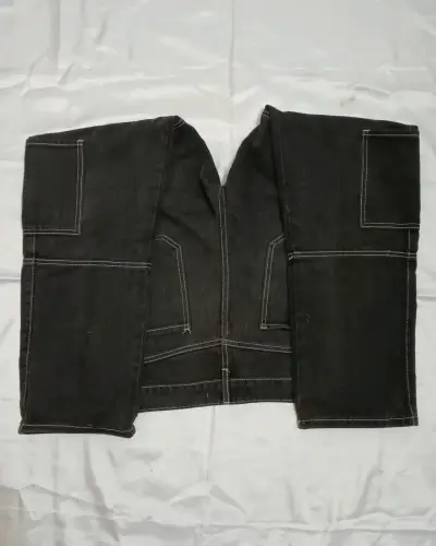 Pantalones de mezclilla negros Clusterman talla 46 - miniatura 3
