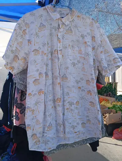 Camisa estampada de palmeras Moss XXL - miniatura 1