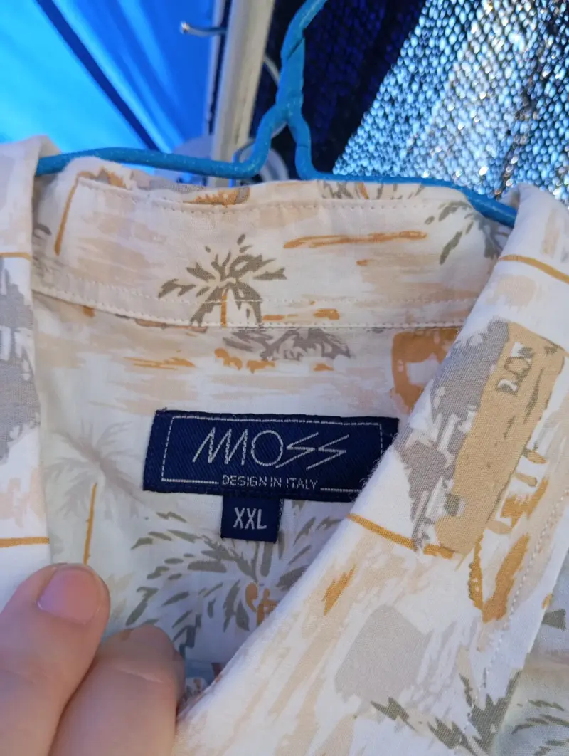 Camisa estampada de palmeras Moss XXL - 2