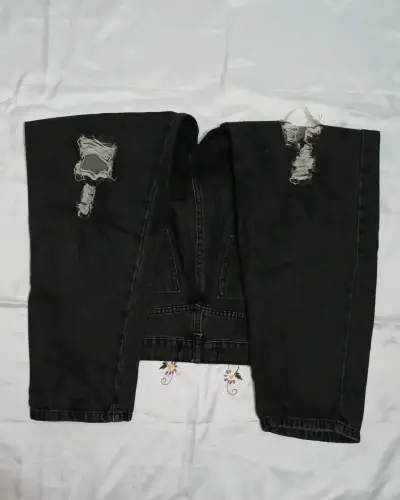 Jeans negros rasgados Dirty Jeans para hombre - miniatura 3