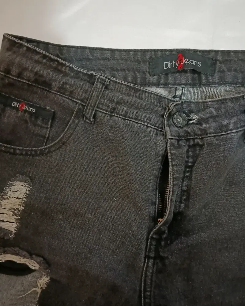 Jeans negros rasgados Dirty Jeans para hombre - 4