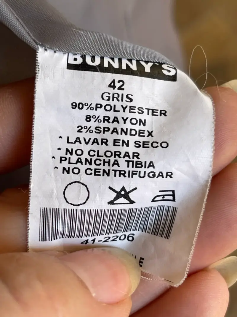 Chaqueta gris de lana para mujer BNYS - 5