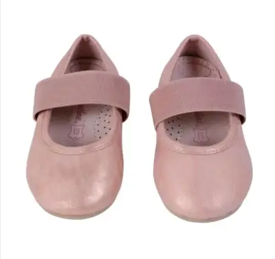 Zapatos de niña rosados con tira elástica 22 - miniatura 1