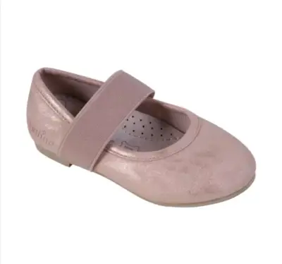 Zapatos de niña rosados con tira elástica 22 - miniatura 2