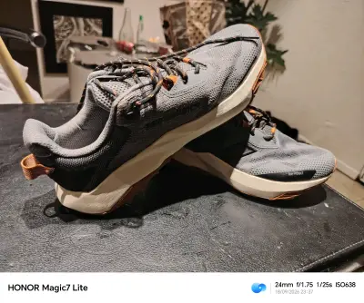 Zapatillas Trail Running Hombre Gris Naranja - miniatura 2