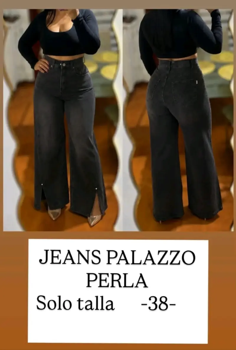 Jeans Palazzo Perla Talla 38