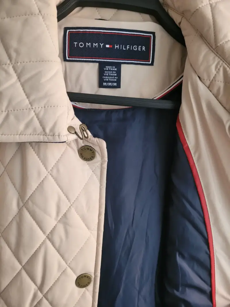 Chaqueta acolchada beige Tommy Hilfiger para mujer - 1