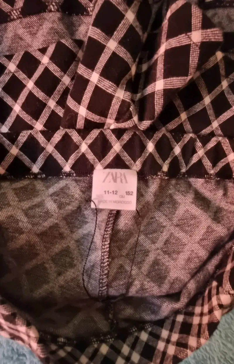 Falda corta a cuadros Zara para niña - 2