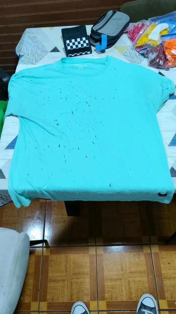 Polera negra y celeste - 2