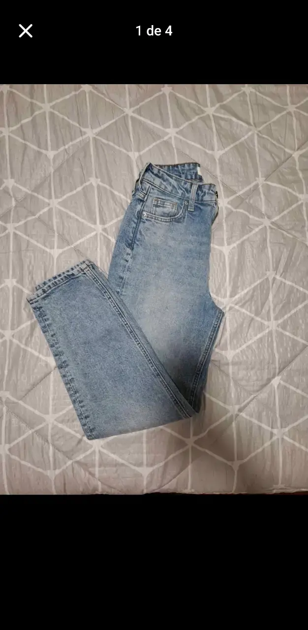 Jeans de mezclilla azul claro talla 34 - 1