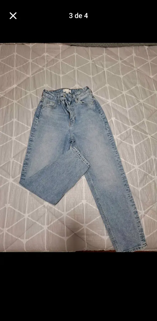 Jeans de mezclilla azul claro talla 34 - 2