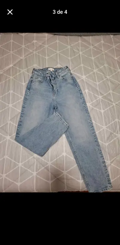 Jeans de mezclilla azul claro talla 34 - miniatura 2