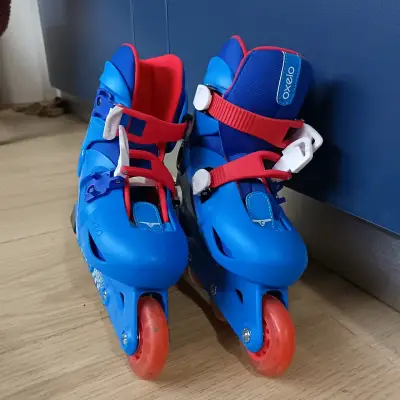 Patines en línea para niños Oxelo Play 3 azul - miniatura 3