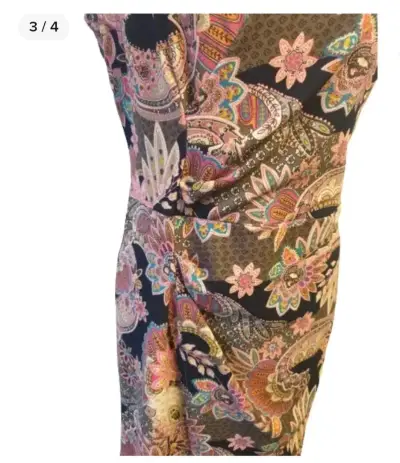 Vestido estampado sin mangas talla M - miniatura 2