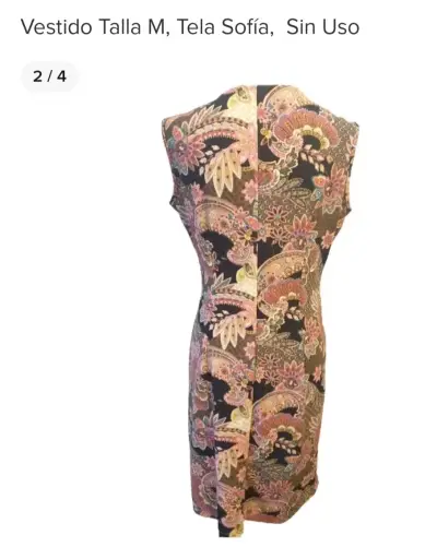 Vestido estampado sin mangas talla M - miniatura 3