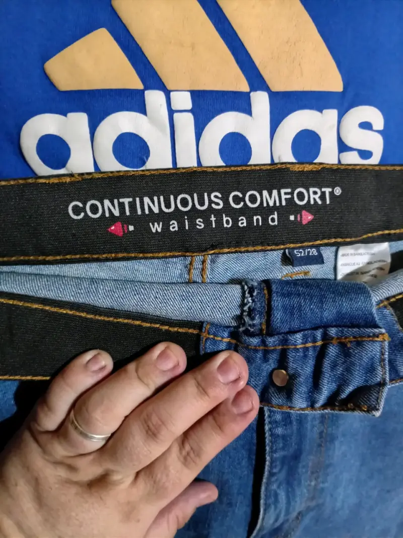 Jeans de mujer Talla Grande con Cintura Elástica - 1