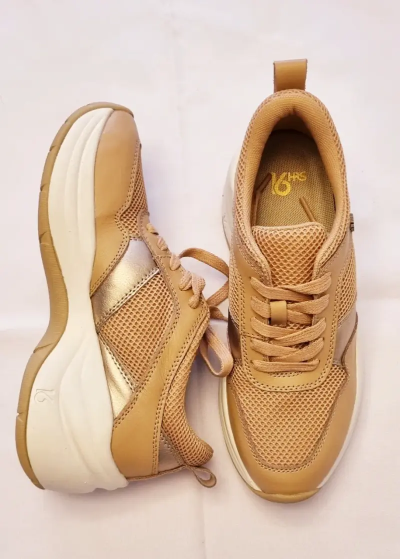 Zapatillas deportivas beige 16 HRS para mujer - 2