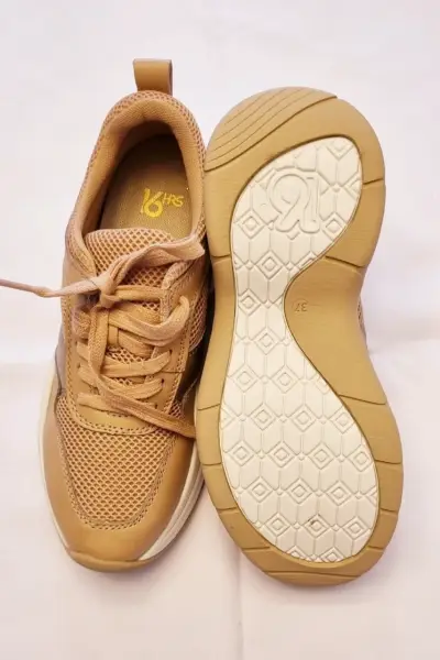Zapatillas deportivas beige 16 HRS para mujer - miniatura 3