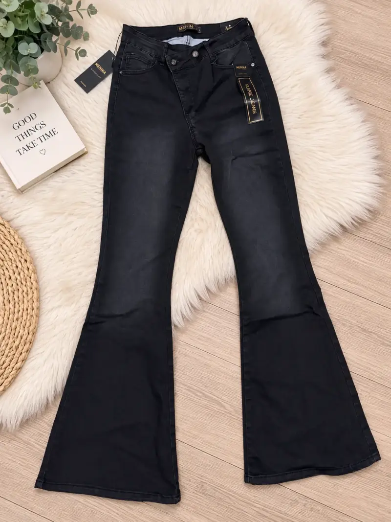 Jeans flare negros Menina 46